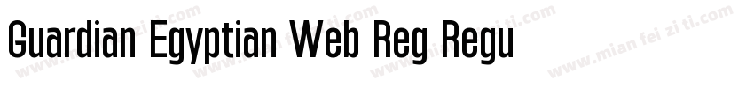 Guardian Egyptian Web Reg Regular字体转换